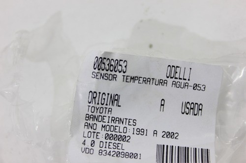 Sensor Temperatura Água Bandeirantes 91/02 Usado (053)