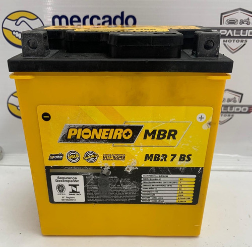 Bateria Pioneiro Mbr 12v 7bs Usada Ano Fabricação 2022