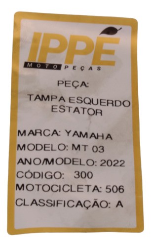 Tampa Esquerda Estator Yamaha Mt03 2022 (506)