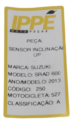 Sensor Inclinação Up  Suzuki Srad 600 2013 (527)