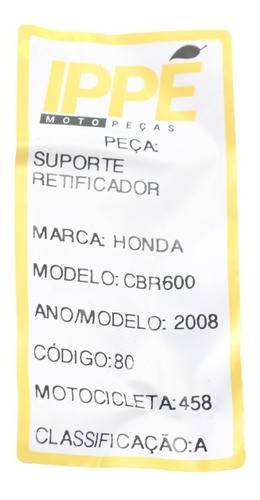 Suporte Retificador Cbr 600 Rr (458)