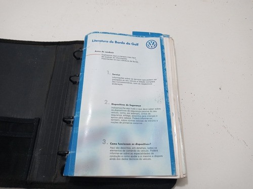 Manual De Proprietário Vw Golf 99/01 Completo C/case 