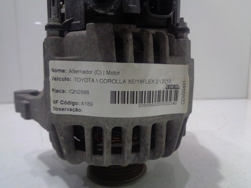 Alternador Toyota Corolla 2010