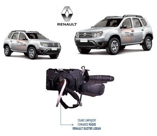 Chave Limpador Comando Rádio Renault Duster Sandero 2013