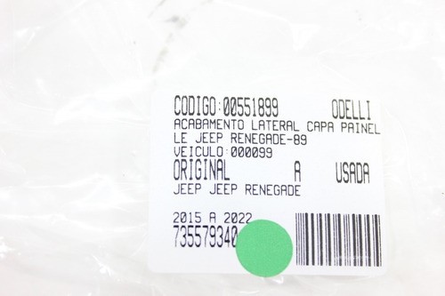 Acabamento Lateral Capa Painel Le Jeep Renegade 15/22 Us (89