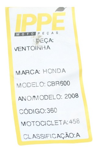 Ventoinha Cbr 600 Rr (458)