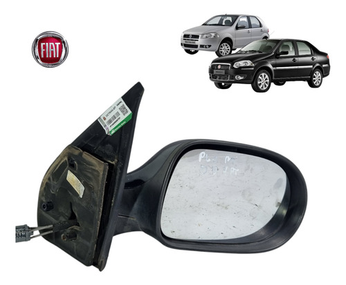 Retrovisor L.d Manual Fiat Palio Siena 2007 A 2014 Original