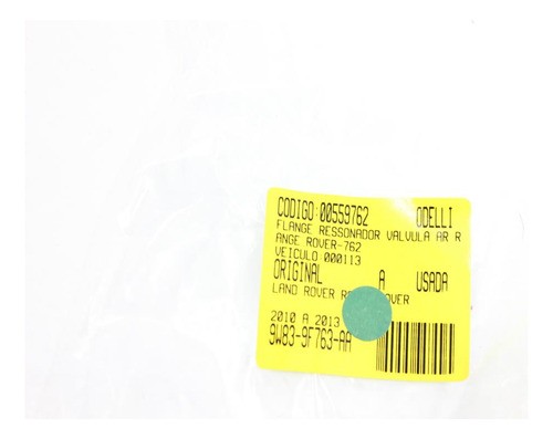 Flange Ressonador Válvula Ar Range Rover 10/13 Usado (762)