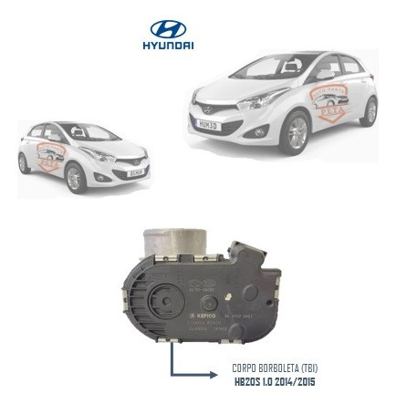 Corpo Borboleta Tbi Hb20 Picanto 1.0 3cc 2012 2013 2014 2015