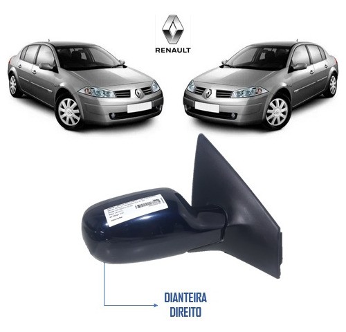 Espelho Retrovisor Renault Megane 2007 2008 A 2012 Direito