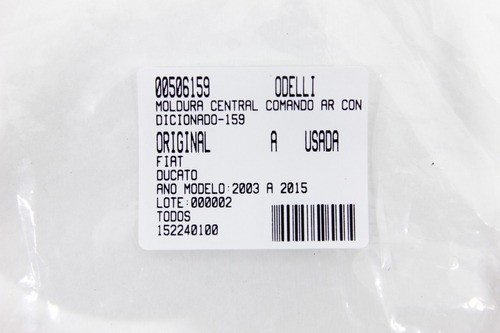 Moldura Central Comando Ar Condicionado Ducato 03/15 (159)