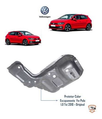 Protetor Calor Escapamento Vw Up Polo 1.0 3cc Tsi 2018 2019