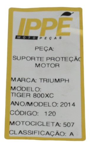 Suporte Proteção Motor Triumph Tiger 800xca (507) 2014