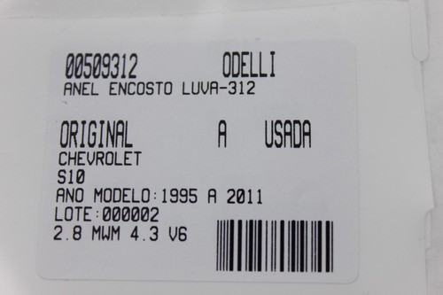 Anel Encosto Luva S10 95/11 Usado (312)