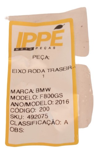 Eixo Roda Traseira 1 Bmw F800gs 2016 Bmw F 800 Gs 2016 Bmw