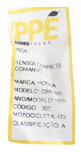 Tensor Corrente Comando Honda Cbr 929 (472) 2001