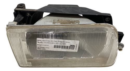 Farol Dianteiro Vw Gol Saveiro Parati Voyage Gti Gts Arteb