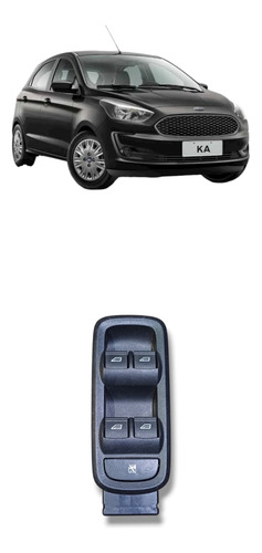 Botão Vidro Dianteiro Esquerdo Ford Ka 2014 2019 E3b514a132b