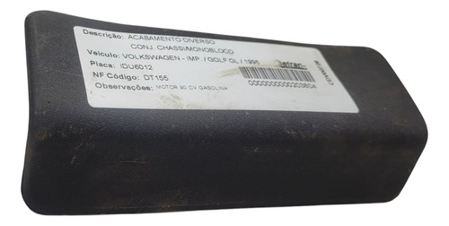 Tampa De Rosca Assento Traseiro Vw Golf/ 1995 (al) Cxa 508