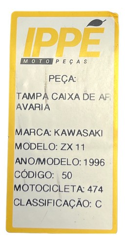 Tampa Caixa De Ar Avaria Kawasaki Zx11 (474) 1996