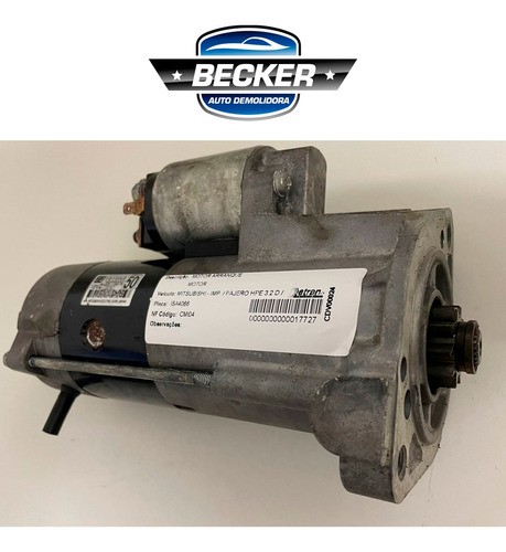 Motor De Arranque Pajero Hpe 3.2 D 2011 - M008t75074