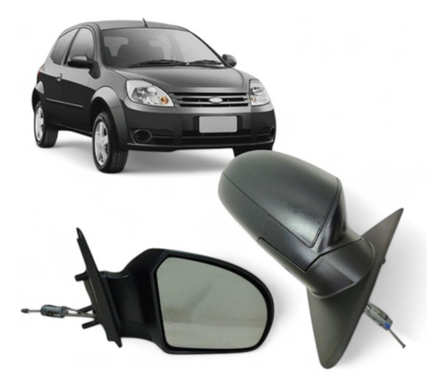 Espelho Retrovisor Manual Lado Direito Ford Ka 2008 A 2013
