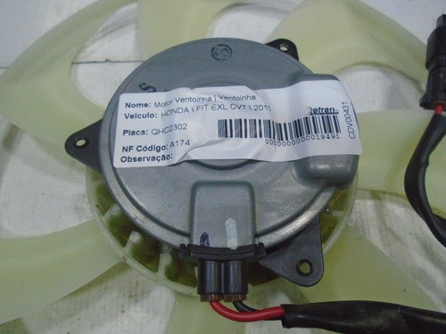 Motor Eletro Ventoinha Elice Fit Exl Cvt 2015