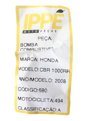 Bomba Combustível Honda  Cbr 1000 Rr (494)