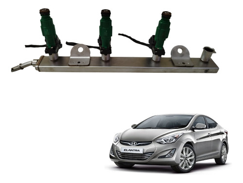 Flauta Bico Injetor Elantra I30 Ix35 Sportage 1.8 E 2.0 16v