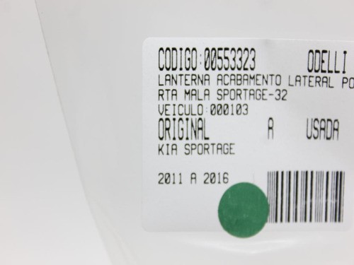 Lanterna Acab Lateral Porta Mala Sportage 11/16 Us (323)