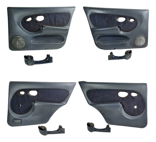Forro De Porta Fiat Palio 4p 1996 A 2001 Completo Original