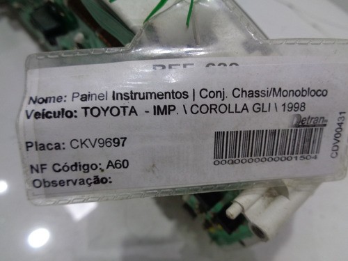 Painel De Instrumentos Corolla 1998 Automatico