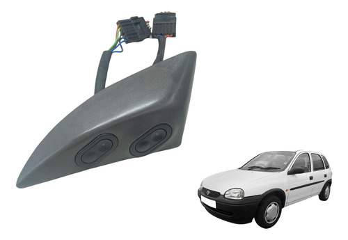 Moldura + Botão Vidro Elétrico Corsa 94 95 96 97 98 99 A 02