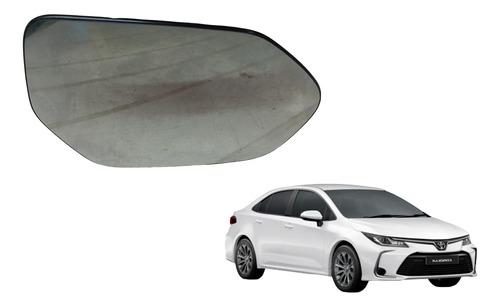 Lente Retrovisor Toyota Corolla 2020 2021 2022 2023 Direito