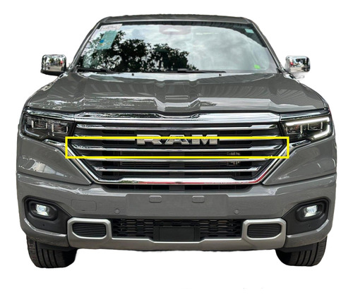Friso Cromado Central Grade Frontal Rampage Laramie 2024