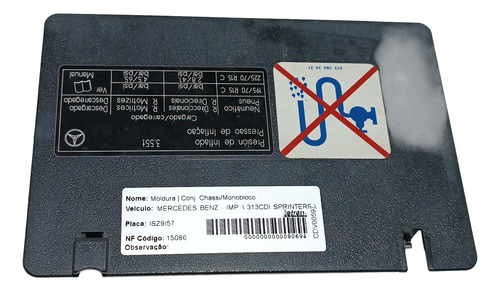 Moldura Inferior Banco Mb Sprinter 1997 2011 9015450103