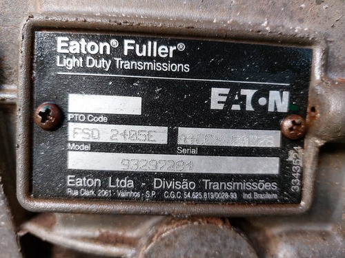 Caixa Cambio Eaton Fso 2405e Caixa Cambio S10 2.8 4x4 01/11