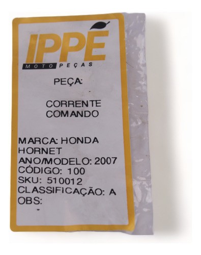 Corrente Comando Honda Cb600f Hornet Cb 600 F