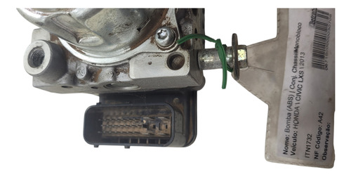 Módulo Abs Honda Civic 1.8/ 2013 (al) Cxf 72/ Com Detalhe