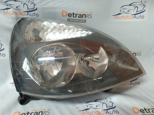 Farol Clio 2003 04 05 06 07 08 09 10 11 L D Masc Cinza 4387