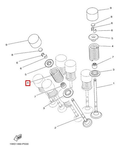 Mola Válvula Cabeçote Yzf R3 Mt 03 Yamaha (321)