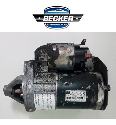 Motor De Arranque Mitsubishi Outlander 3.0 V6 2008 - 1810a0