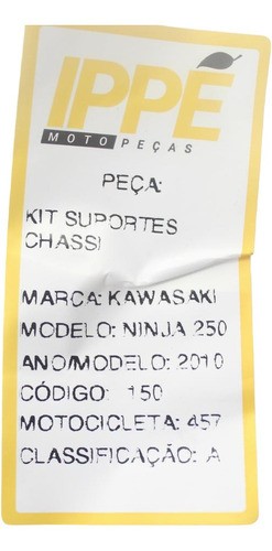 Kit Suportes Chassi Kawasaki Ninja 250 (457)