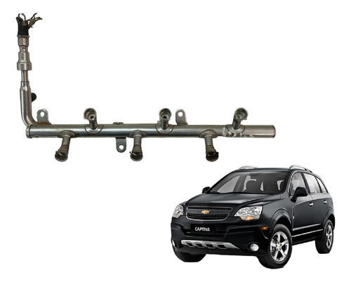 Flauta Bico Injetor Gm Captiva 3.6 V6 Gasolina 2008 A 2016
