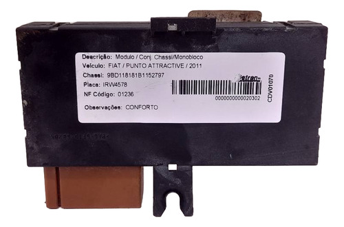 Modulo Conforto Fiat Punto 2011 51815156