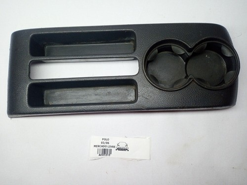 Console / Porta Copos Vw Polo 03/06 6q0863319h