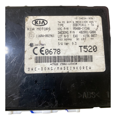 Módulo Conforto Kia Picanto 116ra002961