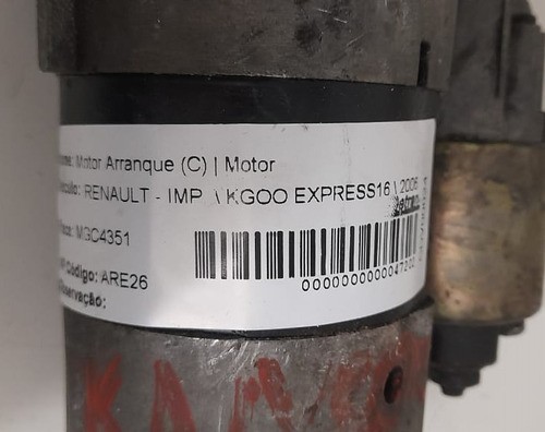 Motor De Arranque Renault Kgoo Express 1.6 2006 - D7e15