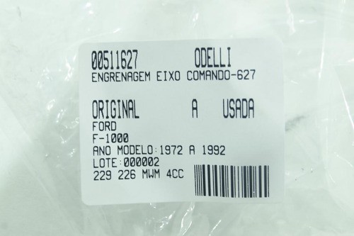 Engrenagem Eixo Comando F-1000 72/92 Usado (627)