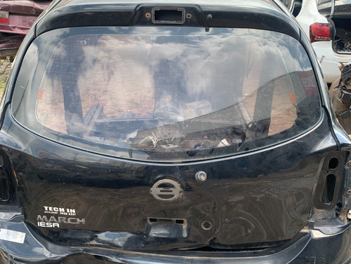 Vidro Traseiro Vigia Nissan March, Ano 14/16 Original